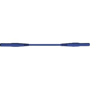 Stäubli XMF-419 Veiligheidsmeetsnoer [Banaanstekker 4 mm - Banaanstekker 4 mm] 1.00 m Blauw 1 stuk(s)
