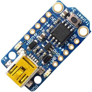 Adafruit Developmentboard Adafruit Trinket - Mini Microcontroller - 3.3V Logic - MicroUSB AVR® ATtiny ATtiny85