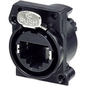 Neutrik Chassisbus NE8FAV-C5-CON Bus, inbouw verticaal Aantal polen 8P8C Zwart 1 stuk(s)