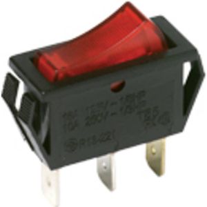 C & K Switches CM102J3AS205QA7 Wipschakelaar 125 V/AC 16.00 A 1x aan/uit 1 stuk(s) Bulk
