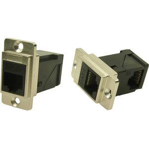Raft metall dualslim CAT6 csk CP30752M Adapter, Einbau Nickel, Schwarz 1 St. - Cliff