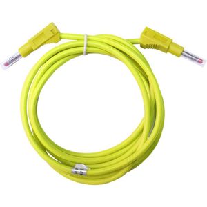 Mueller Electric BU-2323-10-79-4 Meetsnoer [Bananenstekker 4 mm - Bananenstekker 4 mm] 2 m Geel 1 stuk(s)