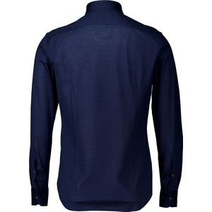 Corneliani - Lange Mouw Overhemd - Donkerblauw - Katoen