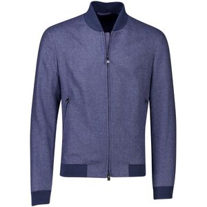 Corneliani - Bomber Vest - Blauw - Zijde/Wol