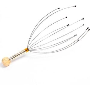 hoofd massage Anti-Stress Tientallen Pijnbestrijding Octopus Head Hoofdhuid Hals Stress Release Relax Claw Tool