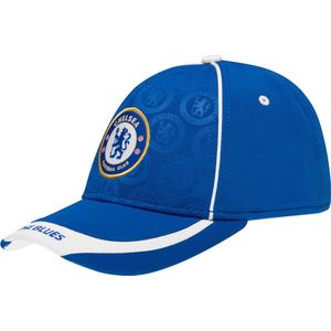 Chelsea cap - volwassenen - logo's - blauw/wit