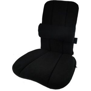 Jobri - BetterBack rugsteun + extra rugkussentje (BetterBackPad) - zwart