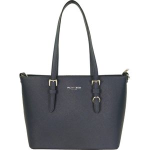 Flora&Co - saffiano handtas/schoudertas - klein/niet geschikt voor A4 - donker blauw