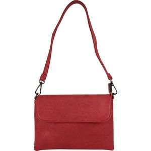 Flora&Co - Paris - Crossbody clutch - korte en lange instelbare riem - rood