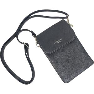 Flora&Co - Paris - Handig Crossbody hand/telefoontasje voor mobiel - gsm - zwart