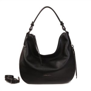 Luxe tas high Quality leather Lorenzo-Italy zwart