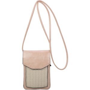 Crossbody- telefoontasje Ines Delaure nude