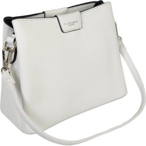 Flora&Co - Paris - Handtas/schoudertas - korte en lange riem - wit