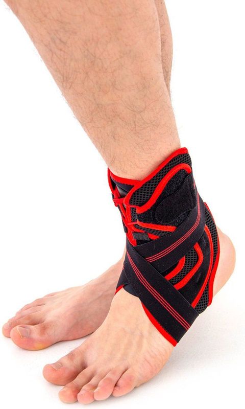 Lichtgewicht Enkelbrace met baleinen en straps
