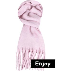 Sjaal-lila-dikke warme sjaal -langwerpig -modieuze kleur
