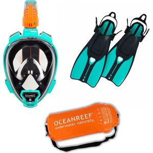 Snorkelmasker en Snorkelvinnen - Set - Ocean Reef - Aria - Maat 36-48