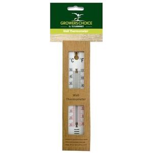 Tildenet Grower’s Choice 215mm Plastic Wall Thermometer | For Home, Greenhouse, Garden | Celsius and Fahrenheit | T12