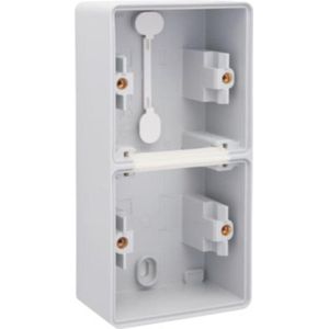 Niko opbouwdoos dubbel 2 soepel ingangen IP55 (700-83201)