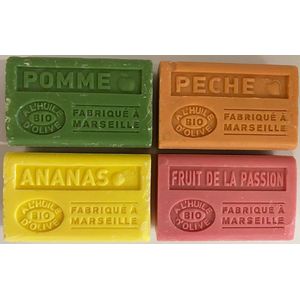 Savon A L'Huile D'Olive set van natuurzepen 4 x 125 gr