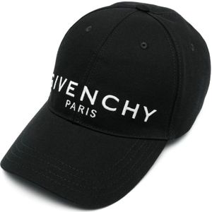 Givenchy, Accessoires, Heren, Zwart, ONE Size, Katoen, Zwarte Logo-Print Pet
