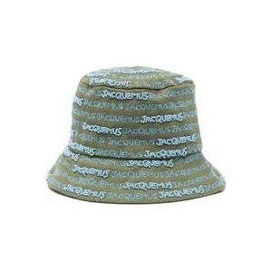 Jacquemus Stijlvolle Khaki Bucket Hat , Green , Heren , Maat: 58 CM