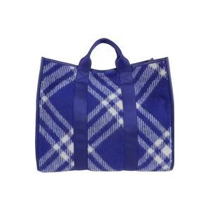 Burberry ML Pocket Tote Tas , Blue , Heren , Maat: ONE Size