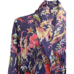 Imbarro Kimono Royal Paradise - One Size - Paars - Viscose