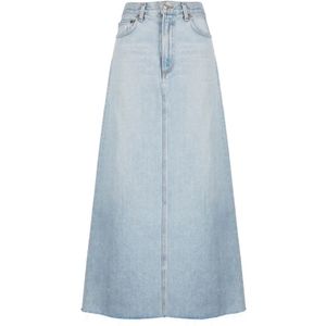 Agolde, Dames, Rokken, Blauw, Maat: W26 Denim,