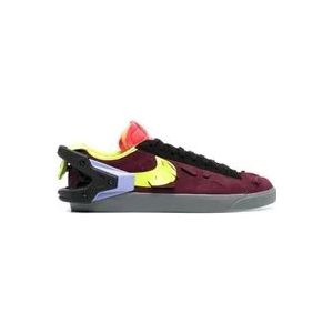 Nike, Bordeaux Lage Sneakers Rood, Heren, Maat:44 EU