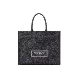 Versace, Tassen, Heren, Zwart, ONE Size, Stijlvolle tassen voor vrouwen
