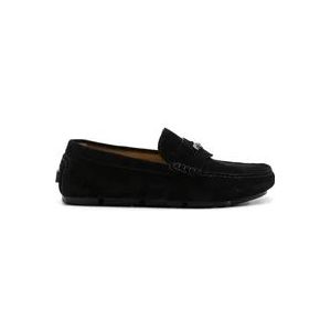 Versace Zwarte Sandalen met 3,5 cm Hak , Black , Heren , Maat: 43 1/2 EU