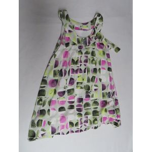 Jurk - Overgooier - Limoen, roze - 6 jaar 116