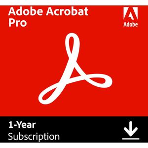 Adobe Acrobat Pro DC - Software - 1 Gebruiker - 2 Installaties - 1 Jaar - Geschikt voor Windows en Mac