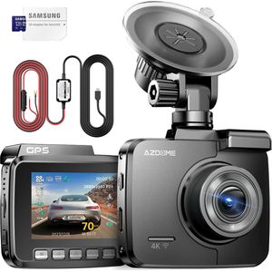 AZDome GS63H 4K 1CH dashcam voor auto - Continue voeding - 128gb