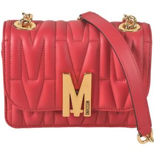 Moschino, Stijlvolle Tassen Rood, Dames, Maat:ONE Size