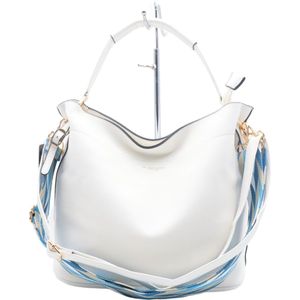 Flora & Co - Bag in bag/tas in tas - handtas/crossbody - fashion riem - wit