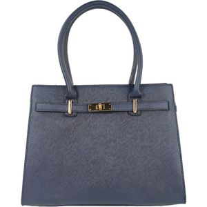 Flora & Co fashion trendy handtas blauw