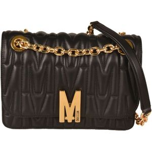 Moschino, Stijlvolle Dames Schoudertas Zwart, Dames, Maat:ONE Size