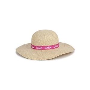 Chloé Hats , White , Dames , Maat: 56 CM