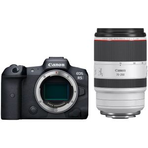 Canon EOS R5 systeemcamera Zwart + RF 70-200mm f/2.8L IS USM objectief