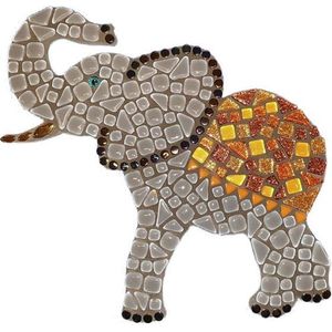 Mozaiekpakket Olifant 28 cm