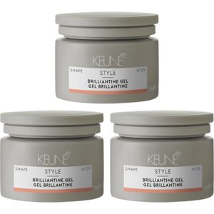 Keune - Style - Gloss - Brilliantine Gel - 3 x 75 ml