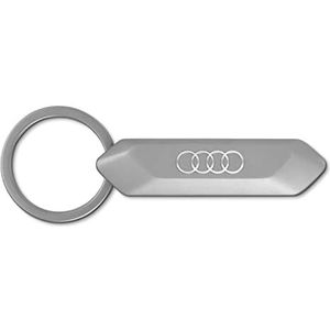 Audi 3182100400 sleutelhanger ringen logo roestvrij staal sleutelband keyring, zilver, eenheidsmaat, zilver, Eén maat, Hedendaags