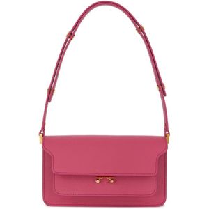 Marni, Schoudertassen Roze, Dames, Maat:ONE Size