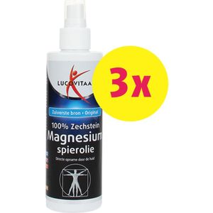 Lucovitaal 100% pure zechstein magnesium spierolie spray 600ml