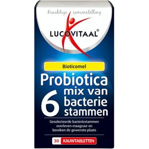 Lucovitaal Probiotica mix van 6 bacterie stammen 90 kauwtabletten