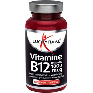 Lucovitaal - Vitamine B12 - 1000mcg - 180 Kauwtabletten