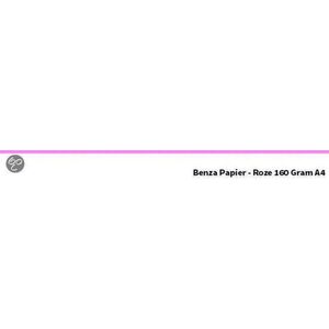 Benza printpapier hobbykarton 160 Gram A4 - Roze - 50 stuks