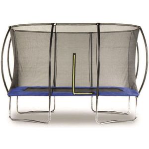 Rechthoekige trampoline 184 x 274 cm compleet met net en ladder