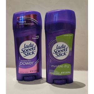 Lady Speed Stick - Invisible Dry - Powder Fresh - Wild Freesia -Antiperspirant & Deodorant -2 x 65 g